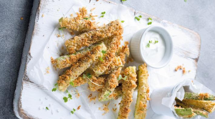 Zucchinisticks aus dem Ofen